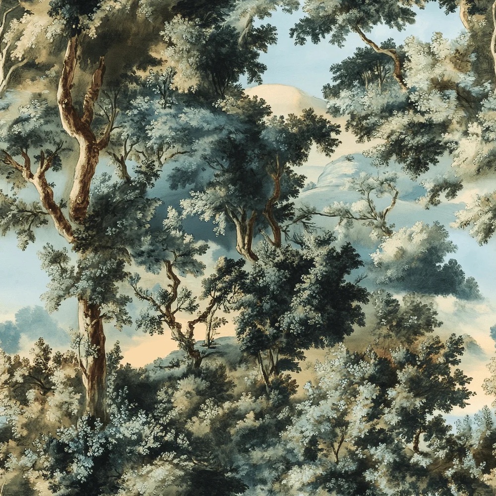 Painted Paper “Leocadie” Premium Peel and Stick Wallpaper (2 rolls)